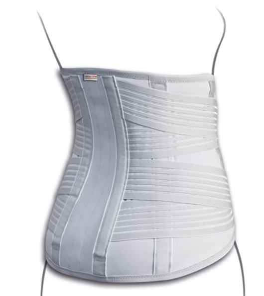 Rendering Posteriore del corsetto Lombare. Uno dei prodotti disponibili sull'ecommerce di Orthocare Solution